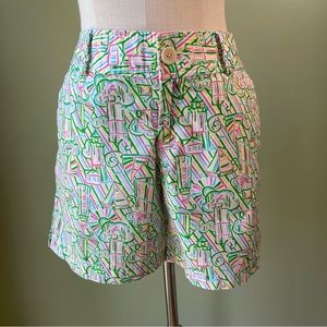 Lilly Pulitzer Women’s Multicolor Lighthouse Shorts Preppy - Size 4